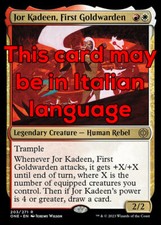 MTG JOR KADEEN, FIRST GOLDWARDEN EXC JOR KADEEN, PRIMO CUSTODE AUREO 203 ONE