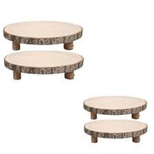 4 alzate in legno alzatine