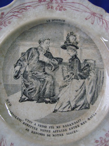Antica piatto dessert - antica, ceramica