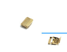 Fibbia scorrevole acciaio inox oro carrello chiusura bracciale CS 18mm buckle