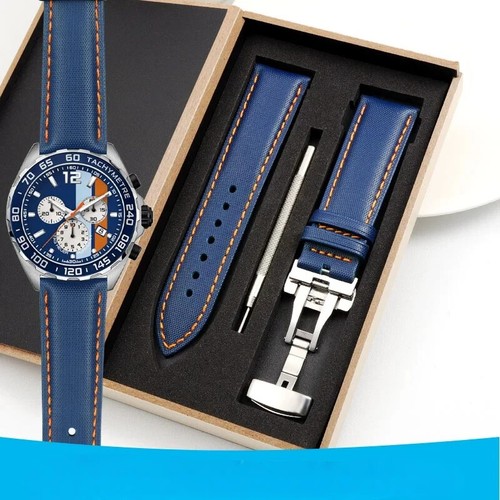 Cinturino orologio nylon pelle