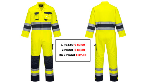 Tuta lavoro alta visibilità