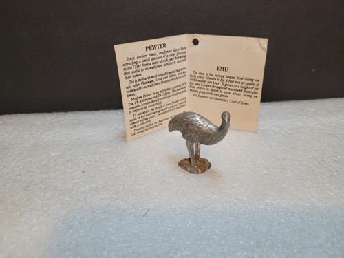 Vintage pewter emu australia - pewter, australia's