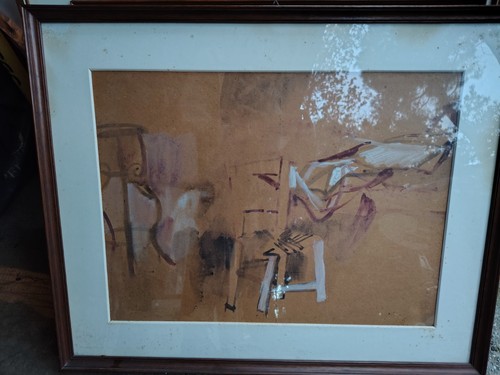 Quadro moderno dipinto mano - a,
