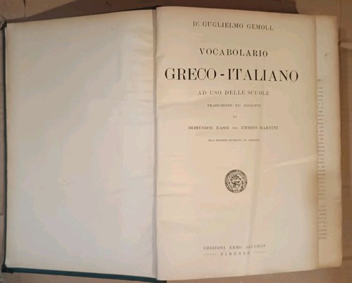 Vocabolario greco italiano - greco,