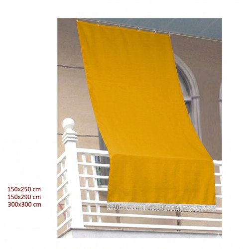 Tenda sole con anelli - da,