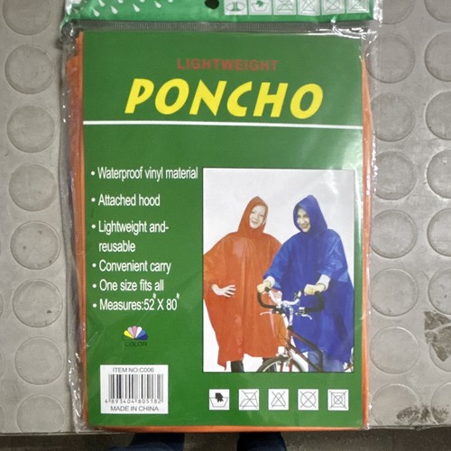 Poncho impermeabile leggero