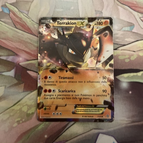 Carta pokémon terrakion - terrakion, ex