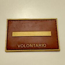 Patch Toppa Grado Capo Squadra Volontario Vigili Del Fuoco in PVC con Velcro