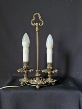 1 antico comodino lampada da tavolo vintage in ottone 