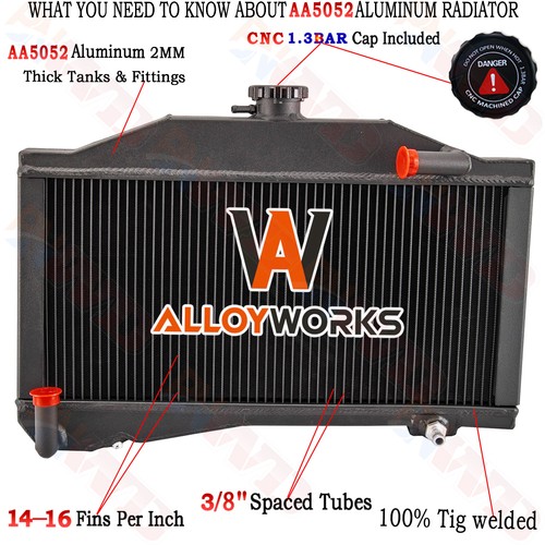 Row radiator for - row, 1955-1971