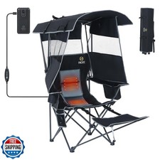 Bella Sedia a C con Baldacchino, Sedia da Campeggio Riscaldata con Batteria, Sport all'Aperto C