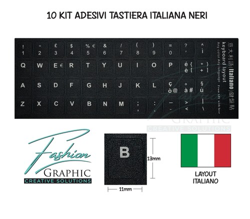 Adesivi per tastiera italiana - per,