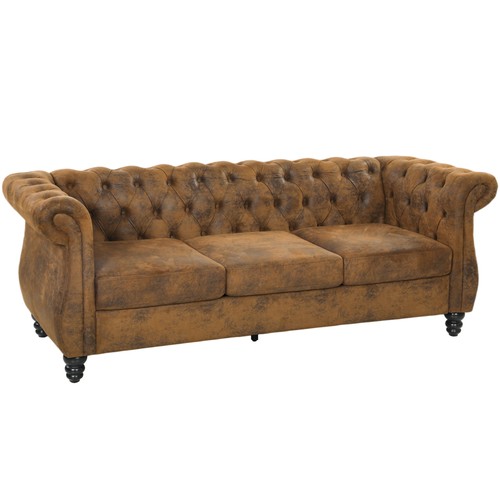 Homcom divano chesterfield - chesterfield, 3