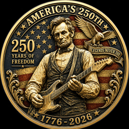 Moneta commemorativa chitarra