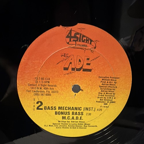Ade bass mechanic 12 - m.c.,