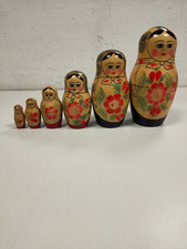 Bambola Matrioska Originale Russa 6 PZ. Vintage Anni '80