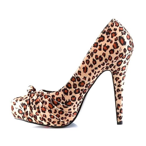 Tacchi leopardati raso - in,
