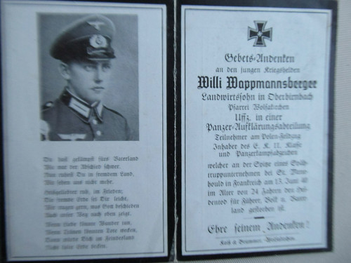 Wwii tedesco death card - 2, pg