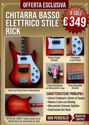 Basso elettrico rick - elettrico, 4