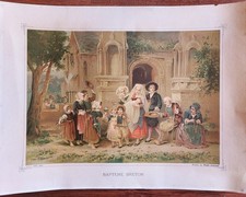 BAPTEME BRETON - Gravure "