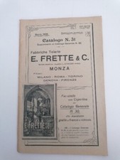 1908 Catalogo Frette N 31 Supplemento 