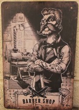 Insegna latta metallo rasoio