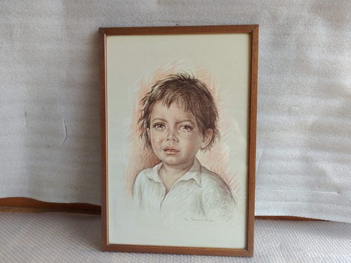 Quadro vintage bambino che - quadro,