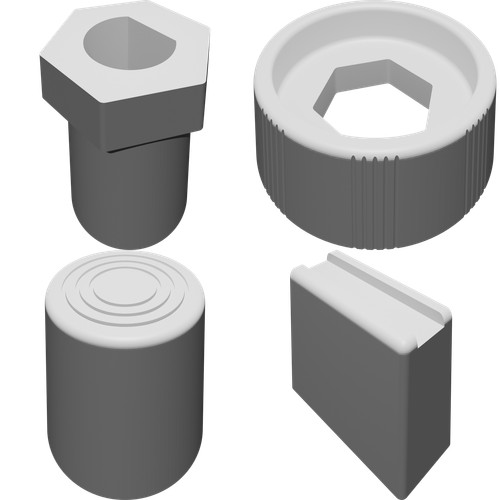Set manopole pulsanti - set, e