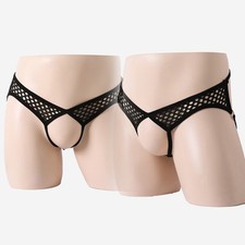 Tanga uomo morbido ed elasticizzato con passo aperto intimo in bianco