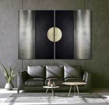 Moon Astratto Tela Bild-Set