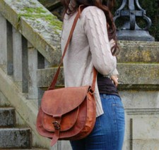 Borsa donna vintage marrone