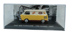 VEICOLI PUBBLICITARI D'EPOCA - Fiat 600 Furgone - Tre rossi 1957 / Scala 1:43