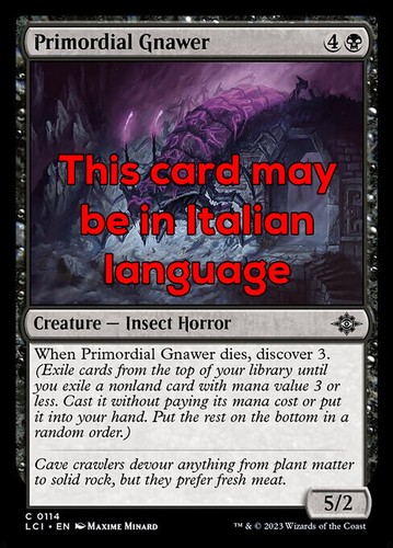 Mtg primordial gnawer - gnawer, foil
