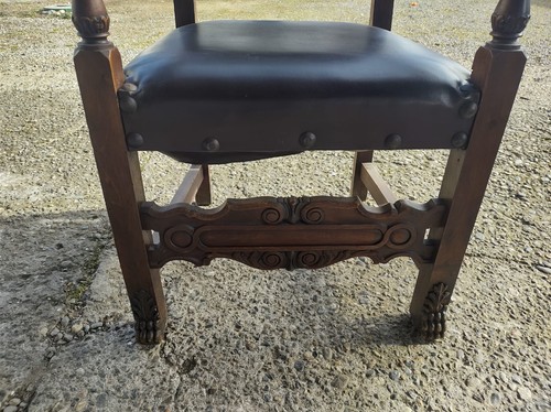 Antico trono poltrona noce - antico,