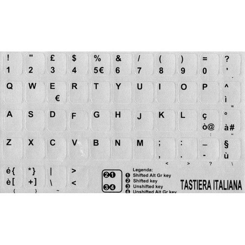Adesivi lettere tastiera - adesivi,