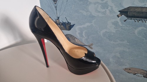 Louboutin lady peep 150 - peep, black