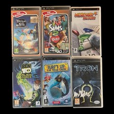 Lotto giochi CD Sony PSP Phineas, Ben10, Mercury, Tron, thesims2, Surf's up