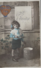 CARTOLINA  AUGURALE BUON NATALE BAMBINI FELICITA REGALI SPERANZA NON VIAGGIATA