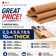 Natural cork sheets - &, rolls