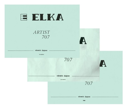 Elka artist 707 service manual - service,