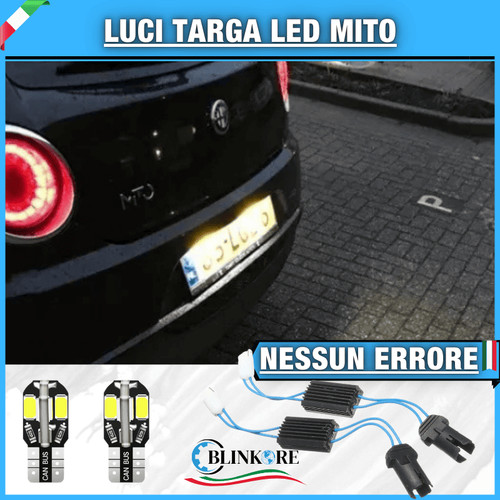 Coppia luci targa led alfa - coppia,
