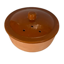 Pentola per il Pane in Terracotta con Coperchio Forato - Diametro 21 cm