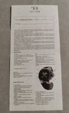 TB Buti Instructions warranty