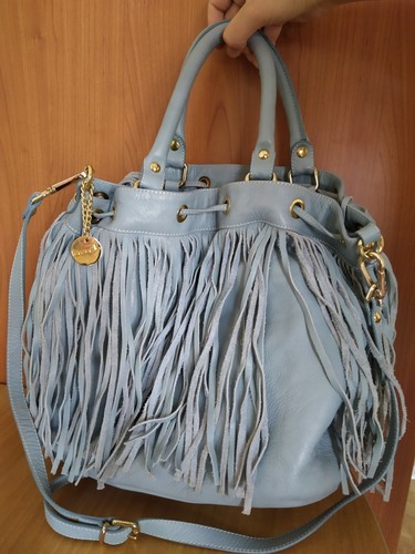 Borsa donna media con frange