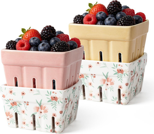 Cesto bacche ceramica - cesto,