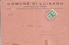 RSI - Lettera tariffa rid. Sindaci con 25 cent. Segnatasse Fascetto 19.09.1944
