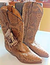 Texani Stivali Boots Python Pitone SANCHO WESTERN  ANNI  90 NUOVI VINTAGE RARITA