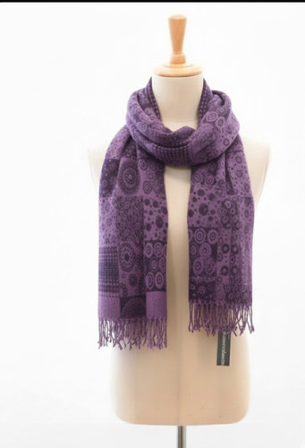 Sciarpa lunga viola con - lunga,