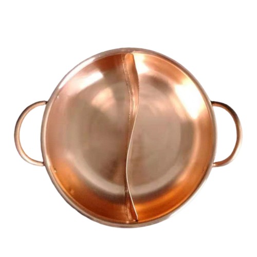 Pentola con divisore rame - divisore, in